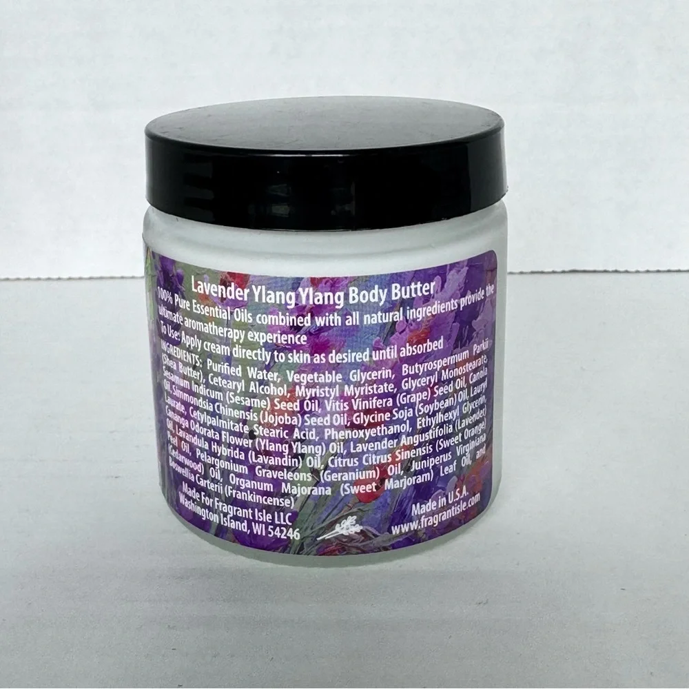 Fragrant Isle Body Butter Lavender Ylang Ylang 4 oz Essential Oils Lotion WI - Picture 5 of 6